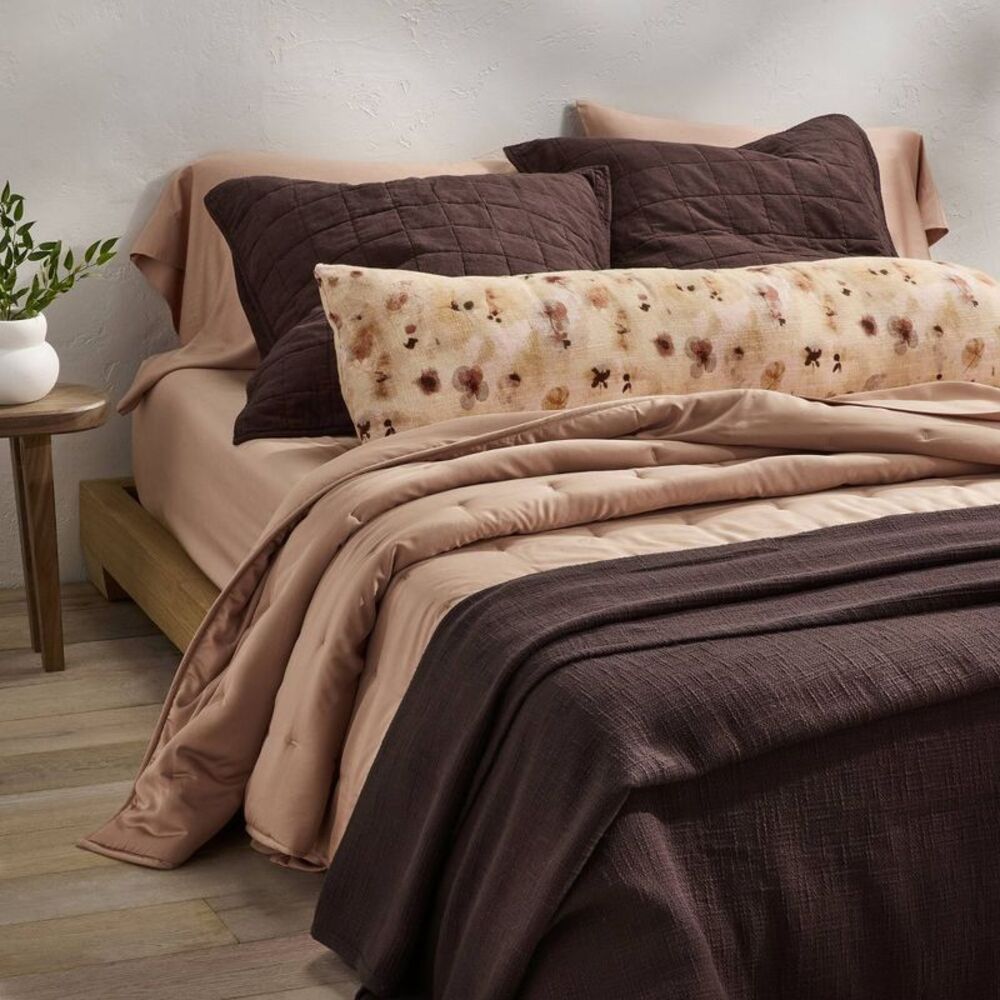 Casaluna - Queen 400 Thread Count Rayon from Bamboo Sheet Set Pink - Picture 2 of 4